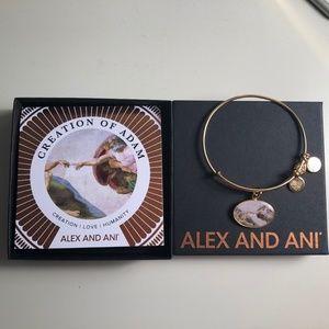 Alex and Ani Creation of Adam Charm Bangle